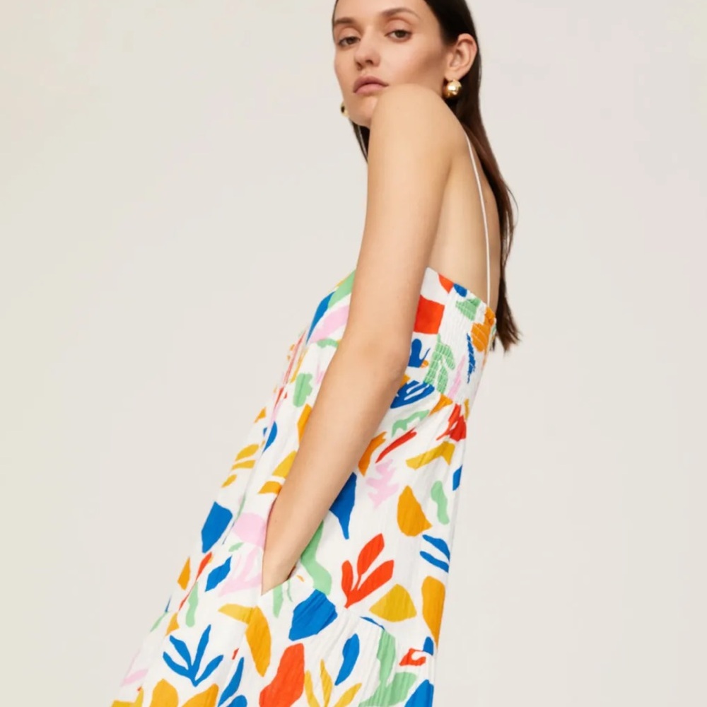 Show Me Your MuMu Long Weekend Maxi Dress Boho Colorful Whimsical Artsy Medium - Picture 2 of 11